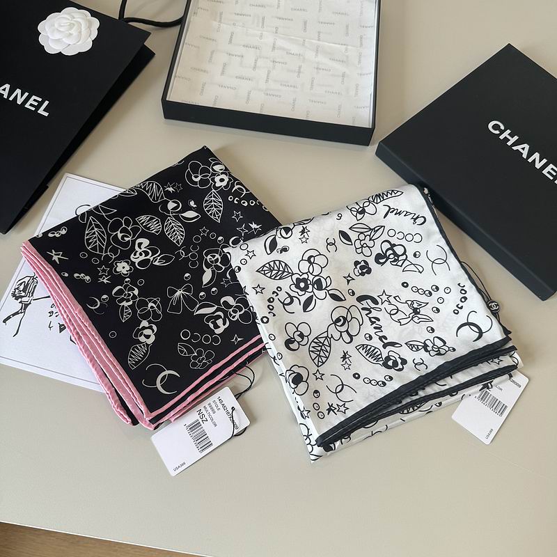 Chanel silk Scarf 90X90cm（多款式） hm0803